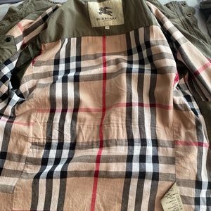 Olive Green Burberry Jacket